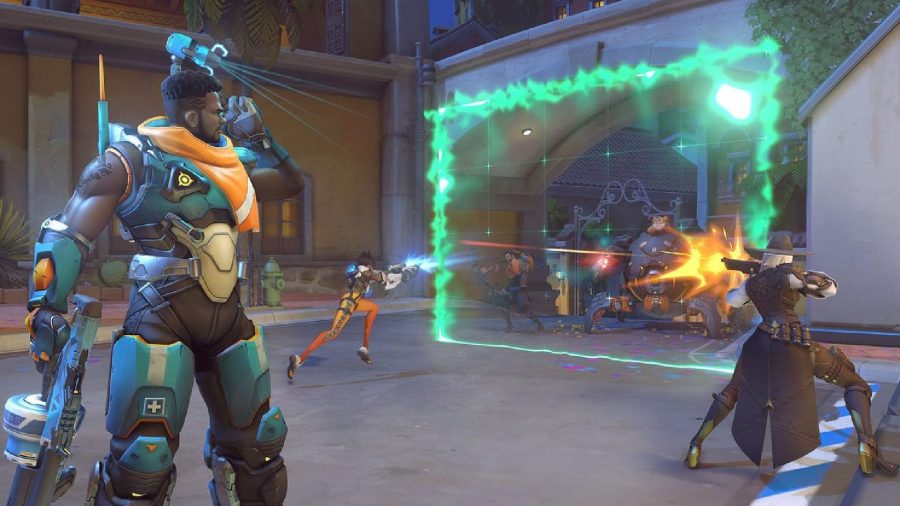 Overwatch 2 How To Launch and Play Beta: Baptiste can be seen watching people fight