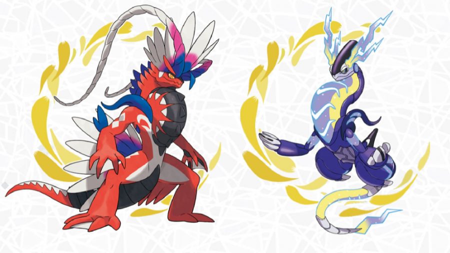 Pokemon Scarlet and Violet Release Date: Koraidon and Miraidon can be seen.