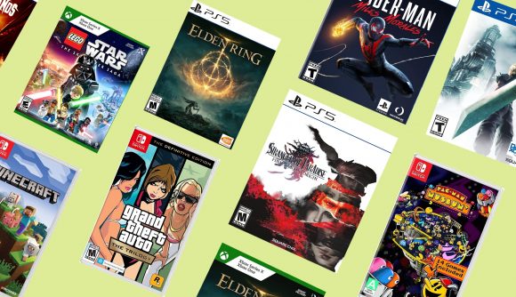 PS5, Nintendo Switch, and Xbox games includes in the Amazon sale. Including the likes of Minecraft, Final Fantasy VII Remake, Elden Ring, and LEGO Star Wars: The Skywalker Saga.