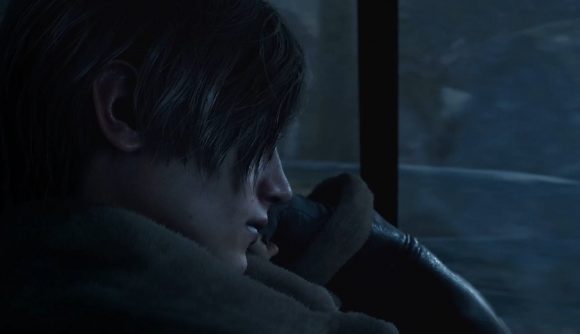 Resident Evil 4 Remake PSVR Support: Leon can be seen sat in a car