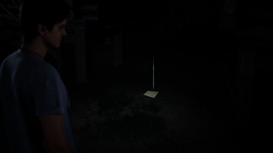 The Quarry Clue Locations: the note on the ground can be seen