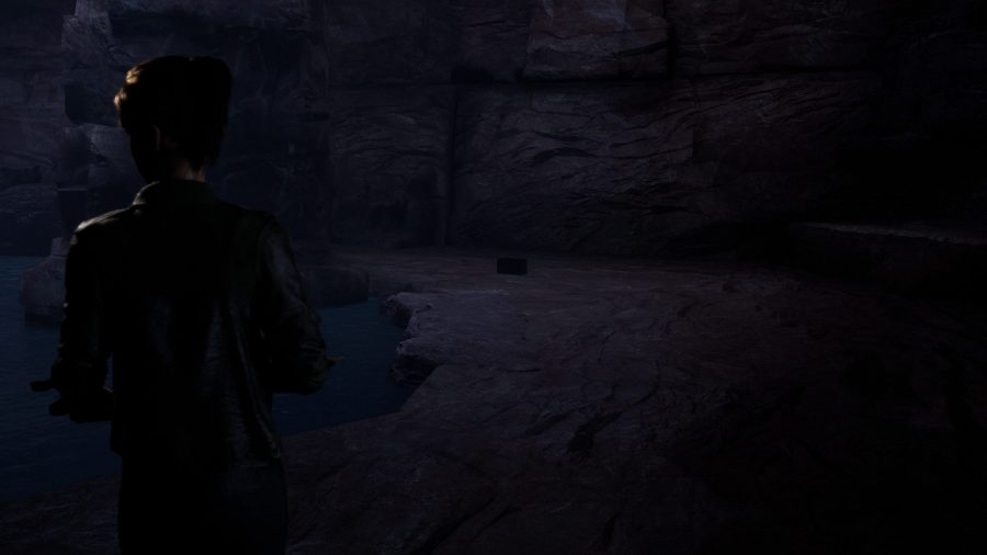 The Quarry Clue Locations: The miner's lunchbox can be seen behind the rock.