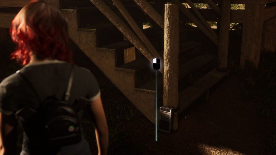 The Quarry Clue Locations: Abigail can be seen standing over the tape recording.