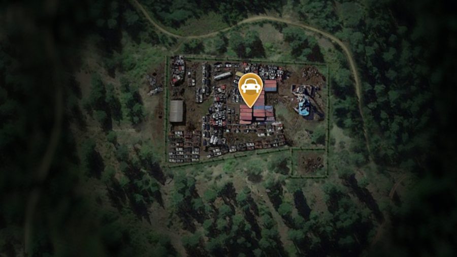 The Quarry Locations Camp: The Hackett Scrap location can be seen on the map.