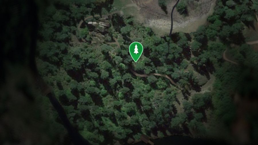 The Quarry Locations Camp: Shady Glade can be seen on the map.
