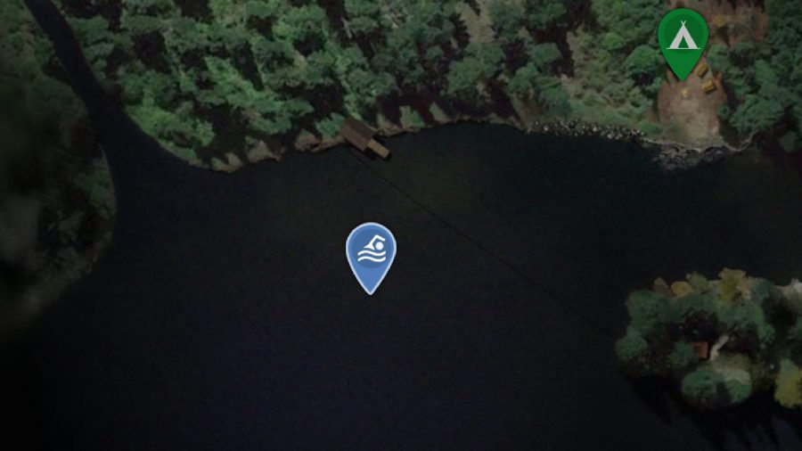 The Quarry Locations Camp: Lake Septimus can be seen on the map