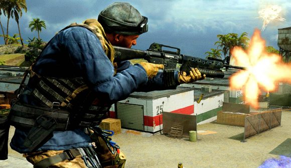 Call of Duty Warzone 2 perks leak ghost overkill: An image of Gaz shooting na M16 in Warzone