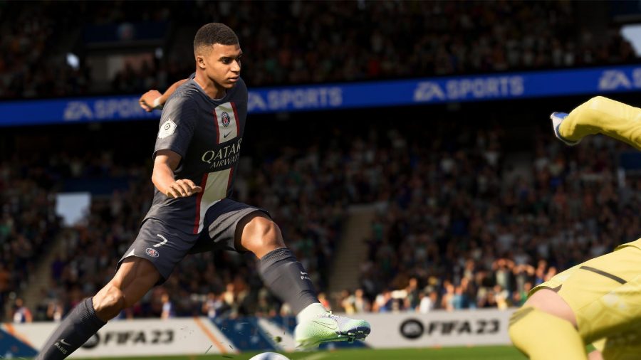 FIFA 23 Ratings Top 100: Mbappe can be seen kicking a ball