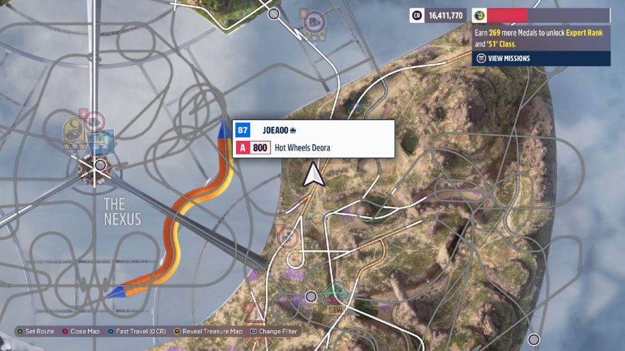 Forza Horizon 5 Hot Wheels Tank Balloon Locations: the balloon location can be seen on the map