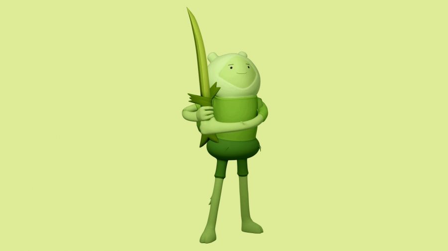 MultiVersus skins: an image of a plant-based variant of Finn