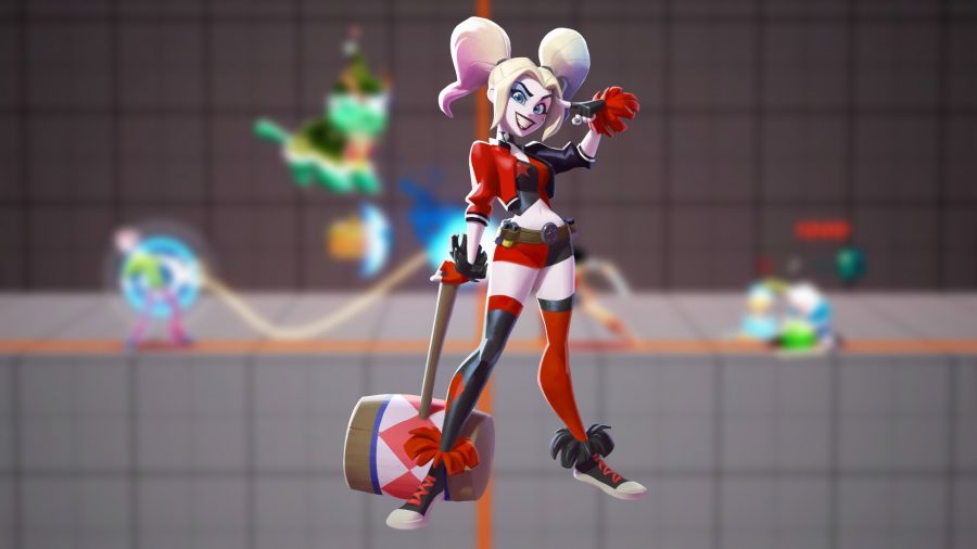 MultiVersus tier list: an image of Harley Quinn's character model