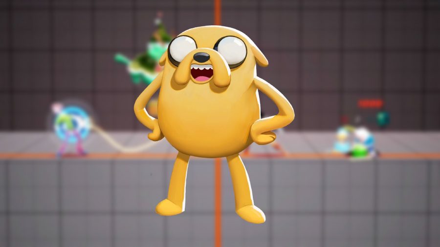 MultiVersus tier list: an image of Jake the Dog's character model