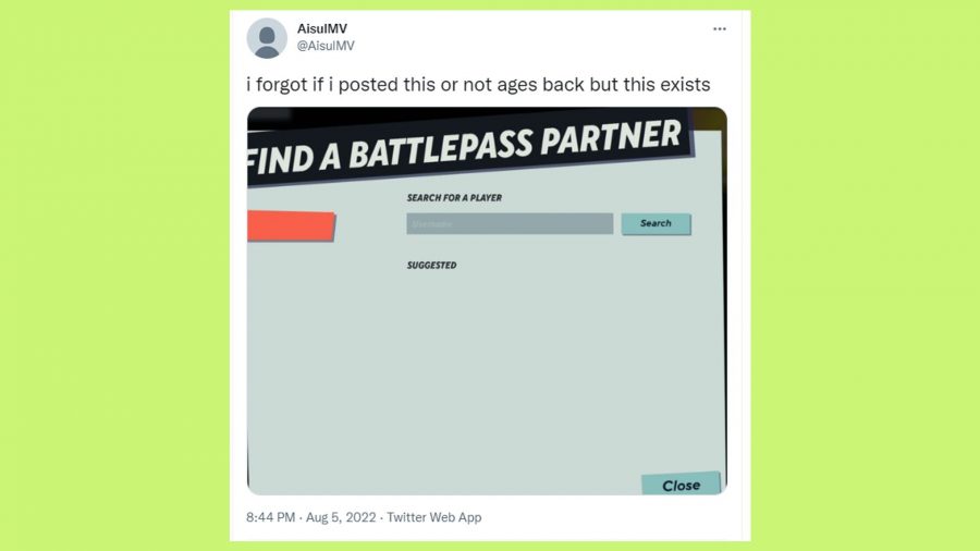 MultiVersus Battle Pass: A tweet showing the shared battle pass feature can be seen