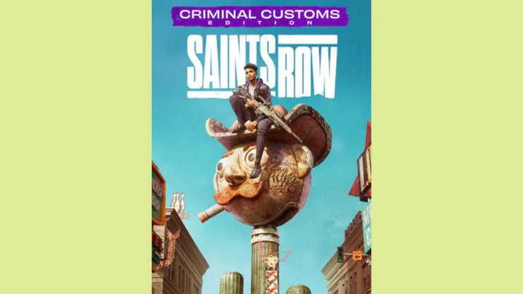 Saints Row pre-orders: image shows the box art of the Criminal Customs Edition.